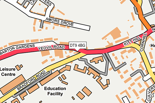DT9 4BG map - OS OpenMap – Local (Ordnance Survey)