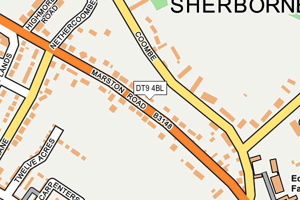 DT9 4BL map - OS OpenMap – Local (Ordnance Survey)