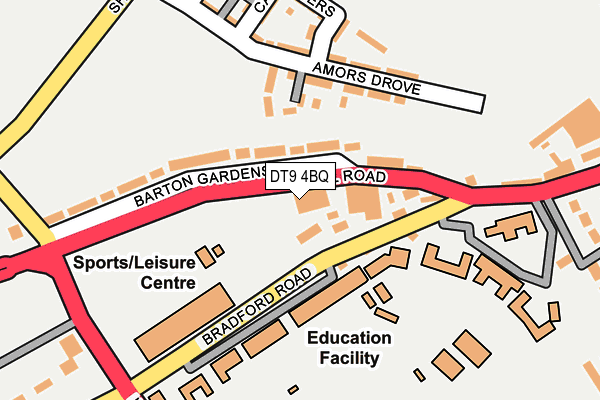 DT9 4BQ map - OS OpenMap – Local (Ordnance Survey)