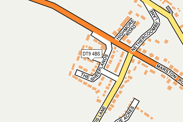 DT9 4BS map - OS OpenMap – Local (Ordnance Survey)