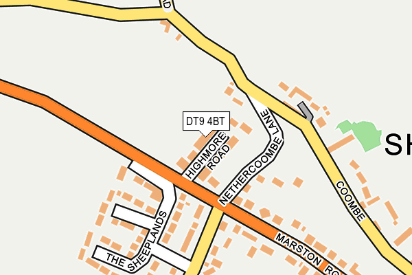 DT9 4BT map - OS OpenMap – Local (Ordnance Survey)