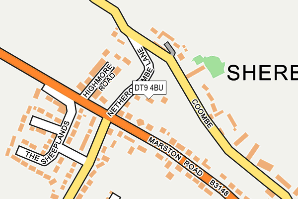 DT9 4BU map - OS OpenMap – Local (Ordnance Survey)