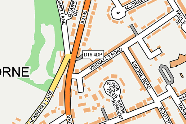 DT9 4DP map - OS OpenMap – Local (Ordnance Survey)