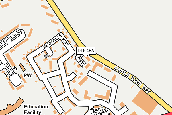 DT9 4EA map - OS OpenMap – Local (Ordnance Survey)