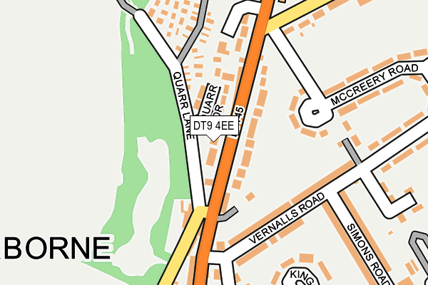 DT9 4EE map - OS OpenMap – Local (Ordnance Survey)