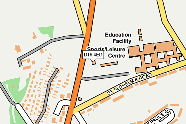 DT9 4EG map - OS OpenMap – Local (Ordnance Survey)