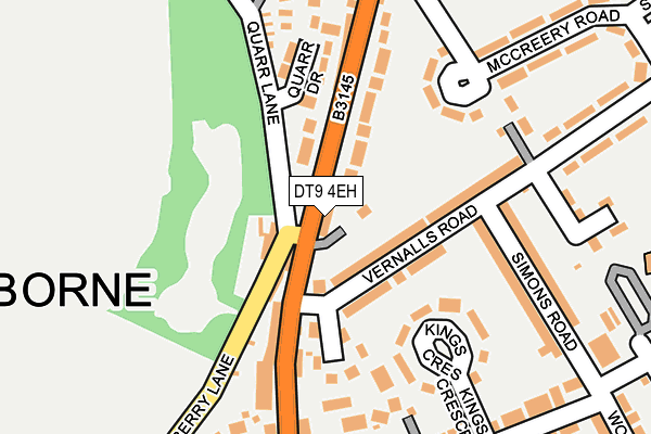 DT9 4EH map - OS OpenMap – Local (Ordnance Survey)