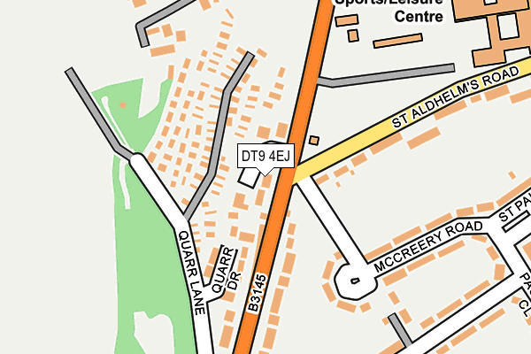 DT9 4EJ map - OS OpenMap – Local (Ordnance Survey)