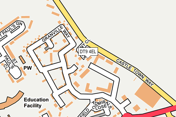DT9 4EL map - OS OpenMap – Local (Ordnance Survey)