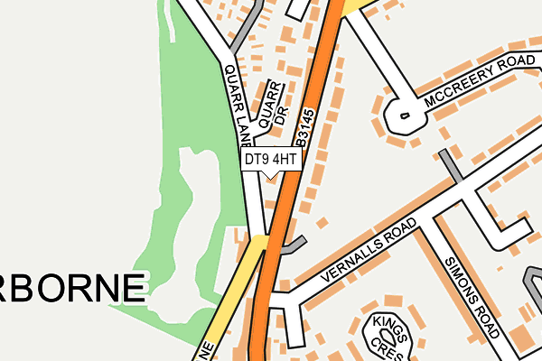 DT9 4HT map - OS OpenMap – Local (Ordnance Survey)