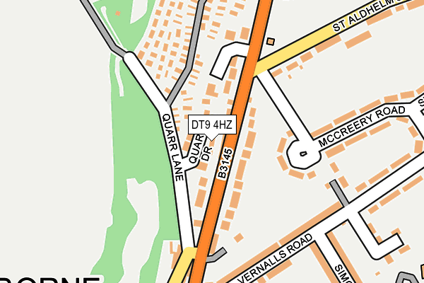 DT9 4HZ map - OS OpenMap – Local (Ordnance Survey)