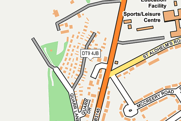 DT9 4JB map - OS OpenMap – Local (Ordnance Survey)