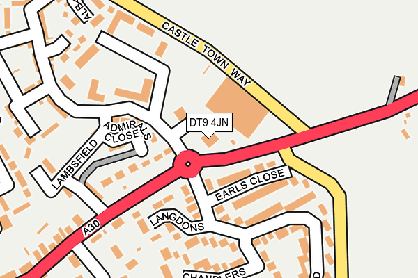 DT9 4JN map - OS OpenMap – Local (Ordnance Survey)
