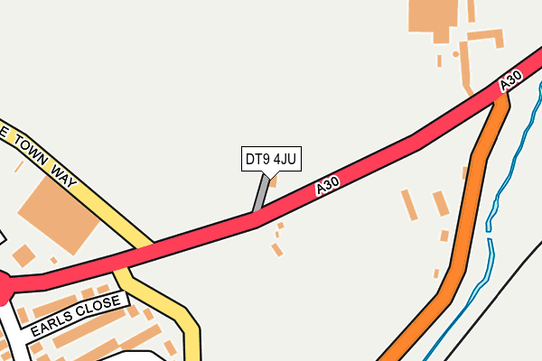 DT9 4JU map - OS OpenMap – Local (Ordnance Survey)