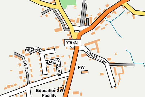 DT9 4NL map - OS OpenMap – Local (Ordnance Survey)