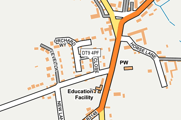 DT9 4PF map - OS OpenMap – Local (Ordnance Survey)