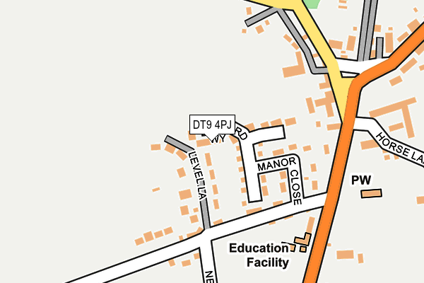 DT9 4PJ map - OS OpenMap – Local (Ordnance Survey)