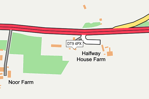 DT9 4PX map - OS OpenMap – Local (Ordnance Survey)