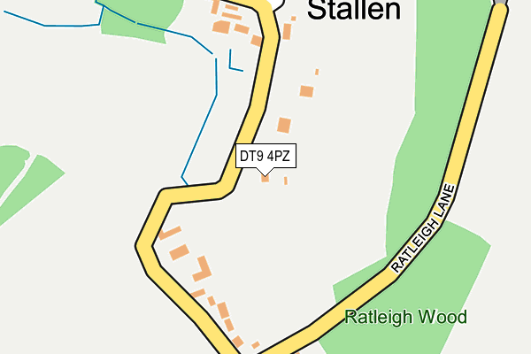 DT9 4PZ map - OS OpenMap – Local (Ordnance Survey)