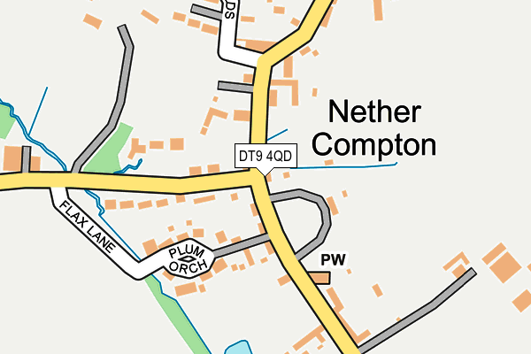 DT9 4QD map - OS OpenMap – Local (Ordnance Survey)