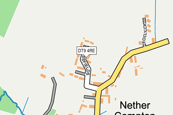 DT9 4RE map - OS OpenMap – Local (Ordnance Survey)