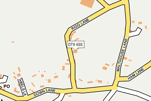 DT9 4SS map - OS OpenMap – Local (Ordnance Survey)