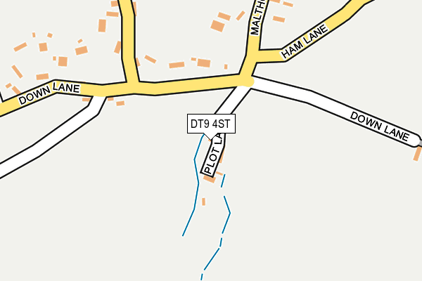 DT9 4ST map - OS OpenMap – Local (Ordnance Survey)