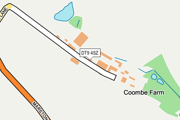 DT9 4SZ map - OS OpenMap – Local (Ordnance Survey)