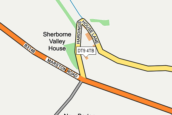 DT9 4TB map - OS OpenMap – Local (Ordnance Survey)