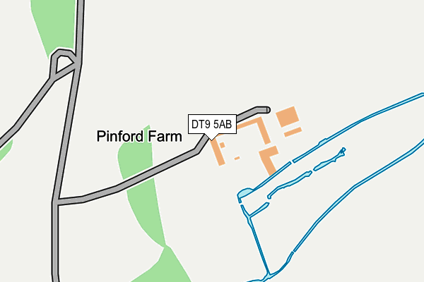 DT9 5AB map - OS OpenMap – Local (Ordnance Survey)