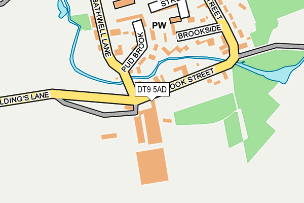 DT9 5AD map - OS OpenMap – Local (Ordnance Survey)