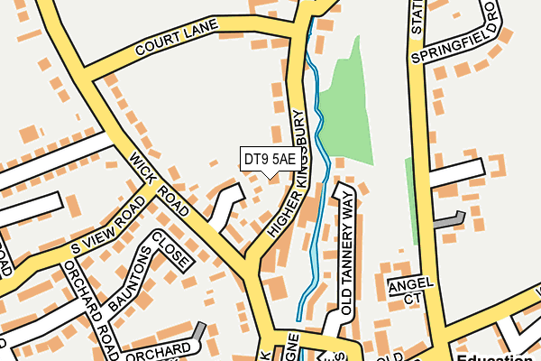 DT9 5AE map - OS OpenMap – Local (Ordnance Survey)