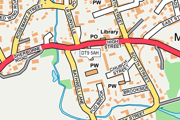 DT9 5AH map - OS OpenMap – Local (Ordnance Survey)