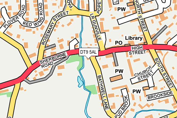 DT9 5AL map - OS OpenMap – Local (Ordnance Survey)