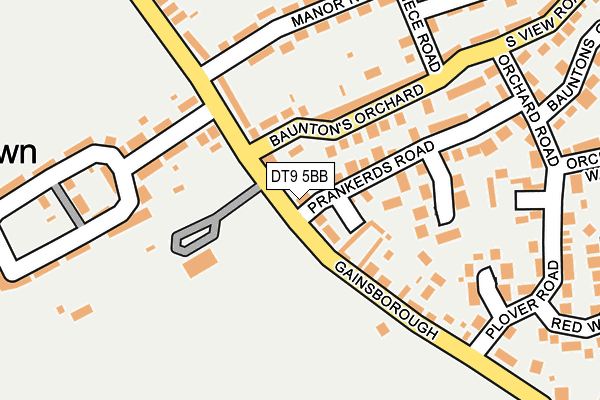 DT9 5BB map - OS OpenMap – Local (Ordnance Survey)