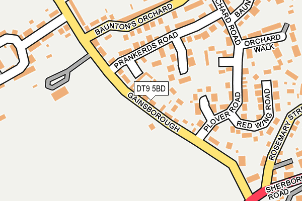 DT9 5BD map - OS OpenMap – Local (Ordnance Survey)