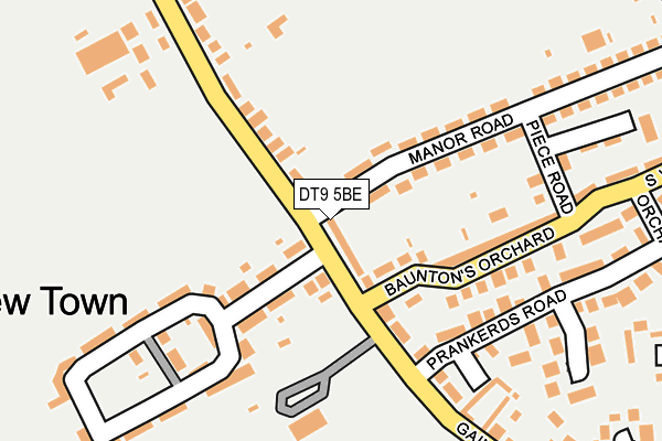 DT9 5BE map - OS OpenMap – Local (Ordnance Survey)