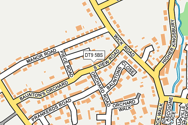 DT9 5BS map - OS OpenMap – Local (Ordnance Survey)