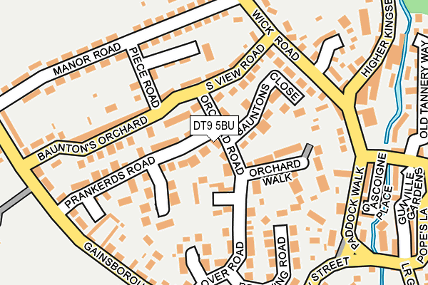DT9 5BU map - OS OpenMap – Local (Ordnance Survey)