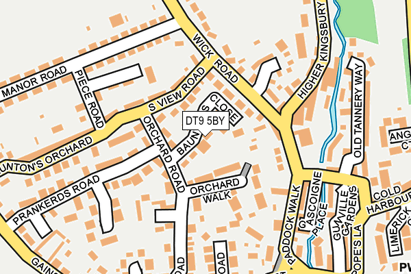 DT9 5BY map - OS OpenMap – Local (Ordnance Survey)