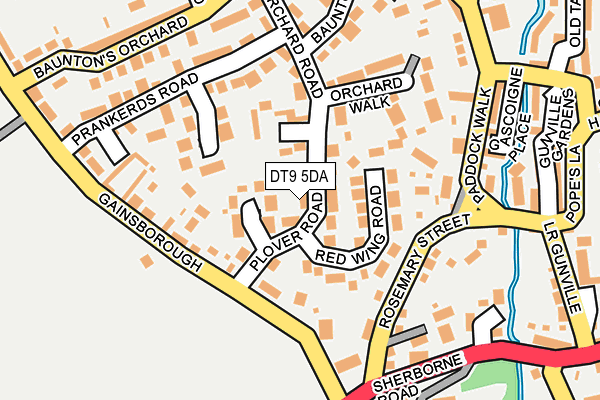 DT9 5DA map - OS OpenMap – Local (Ordnance Survey)