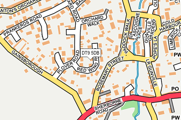 DT9 5DB map - OS OpenMap – Local (Ordnance Survey)