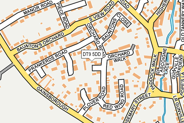 DT9 5DD map - OS OpenMap – Local (Ordnance Survey)