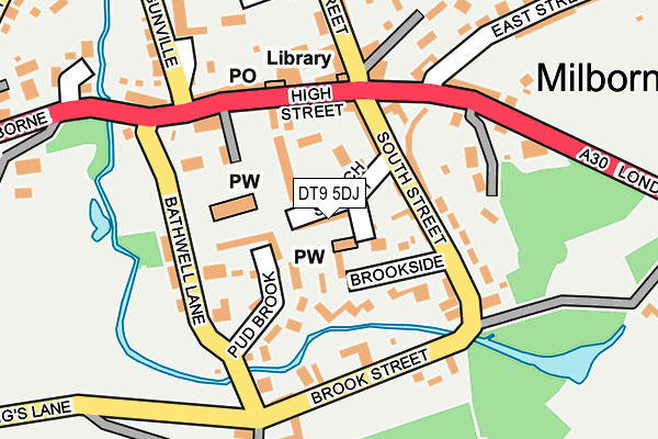 DT9 5DJ map - OS OpenMap – Local (Ordnance Survey)