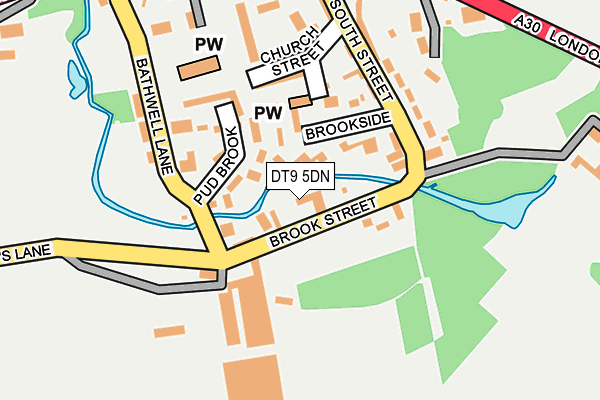 DT9 5DN map - OS OpenMap – Local (Ordnance Survey)