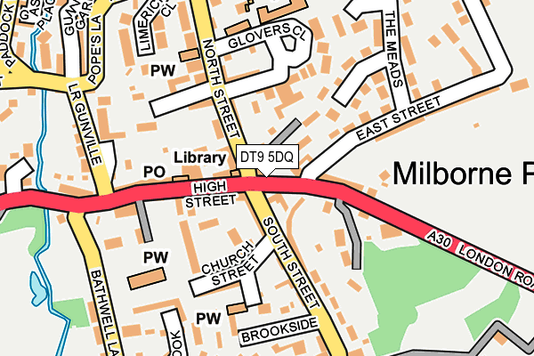 DT9 5DQ map - OS OpenMap – Local (Ordnance Survey)