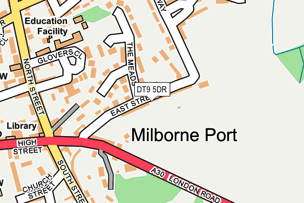 DT9 5DR map - OS OpenMap – Local (Ordnance Survey)