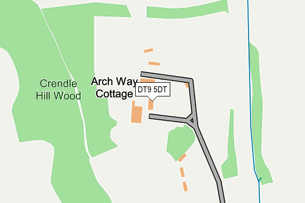 DT9 5DT map - OS OpenMap – Local (Ordnance Survey)