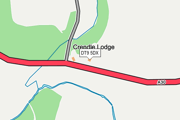 DT9 5DX map - OS OpenMap – Local (Ordnance Survey)