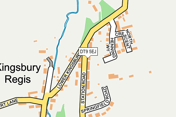 DT9 5EJ map - OS OpenMap – Local (Ordnance Survey)